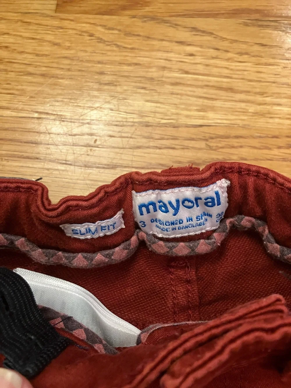 Mayoral Kids Burgandy Red Skinny Jeans